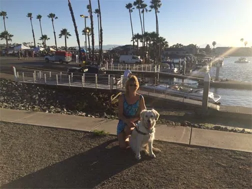 Shiloh, a certified therapy dog from our litters